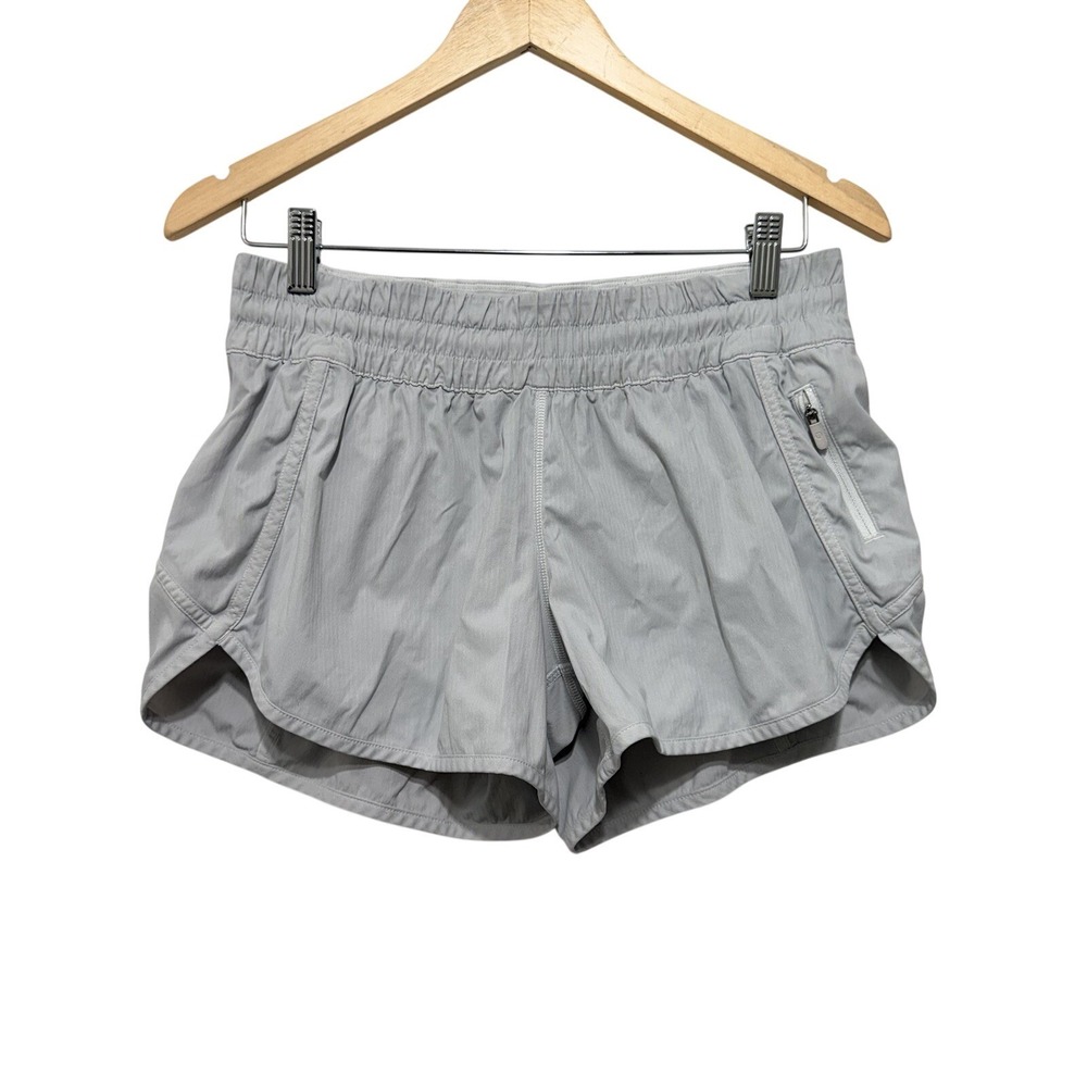 Lululemon Women's Tracker Short V Size 10 Gray Running Athletic Activewear 4"